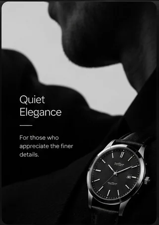 Minimal wristwatch editorial portrait